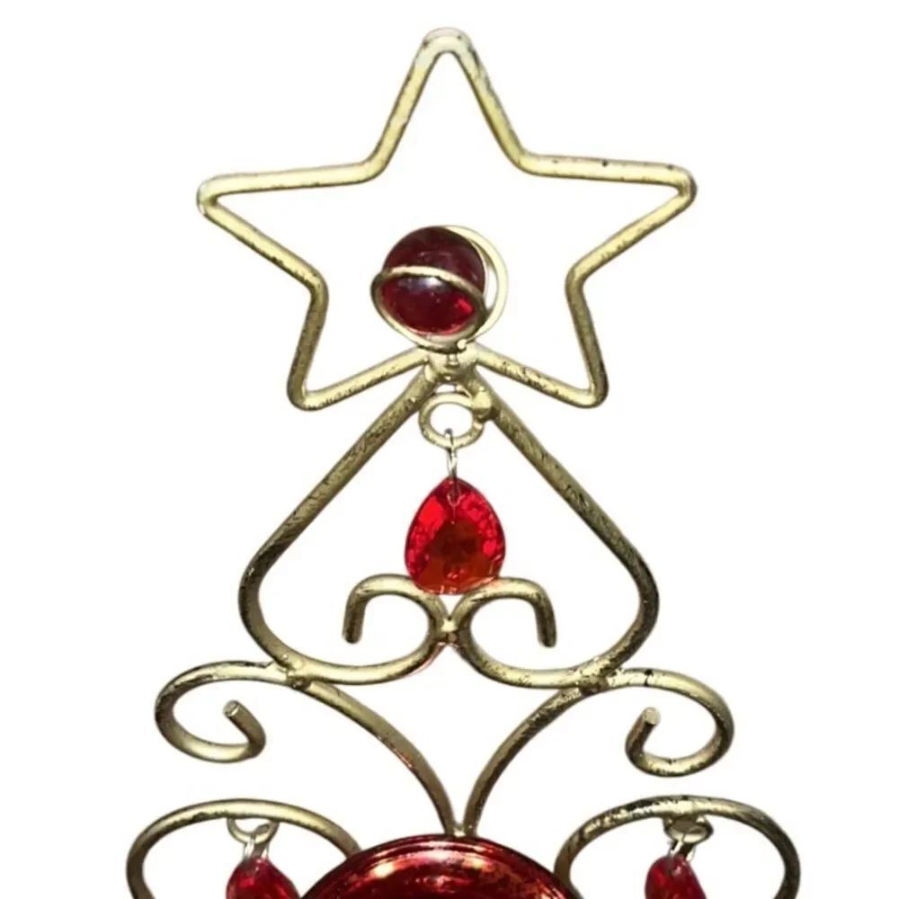 Rustic Metal Christmas Tree Candle Holder - Picture 6 of 9